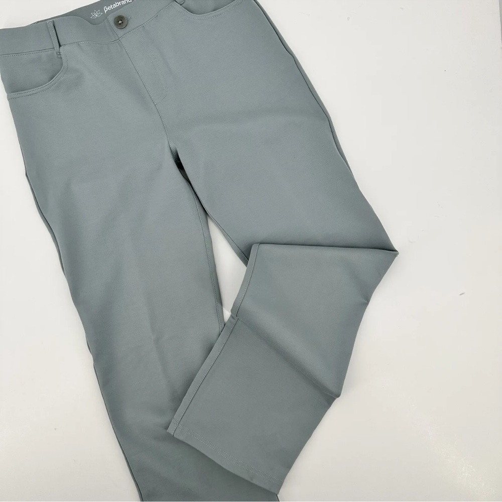 Betabrand Straight Leg Pull-On Yoga Dress Pants
